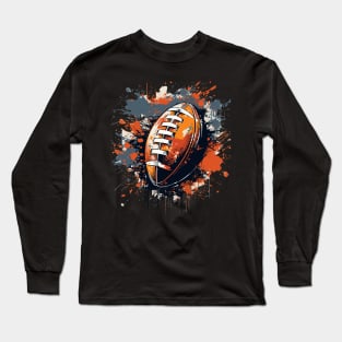 American Football – Grunge Splash Design Long Sleeve T-Shirt